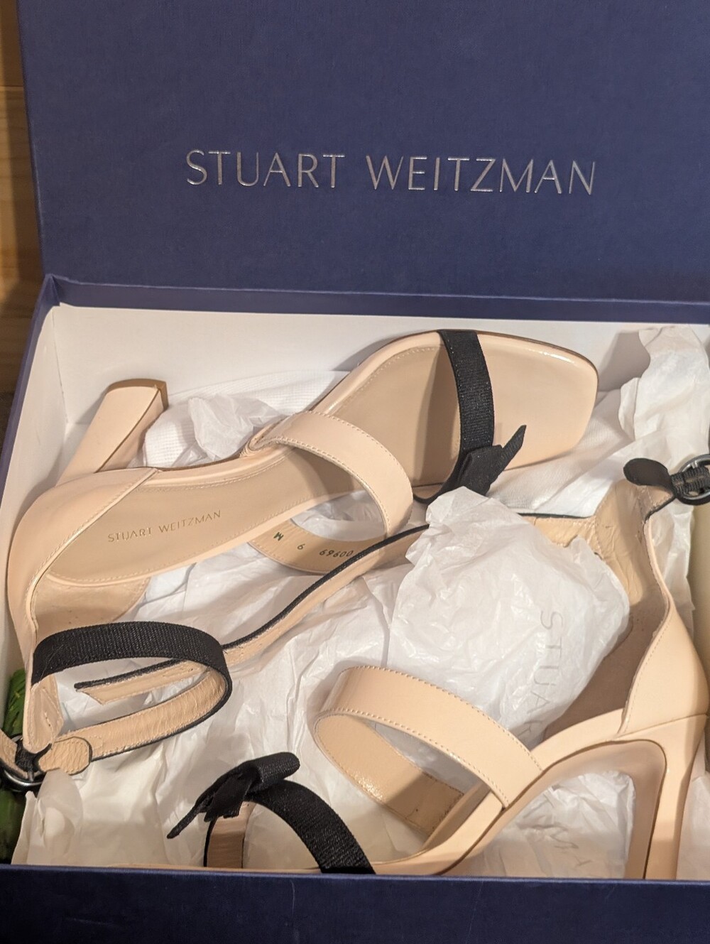 Stuart Weitzman Ally Cashew Gloss Heels * Gorgeous *9b...Brand New In Box - Picture 3 of 4